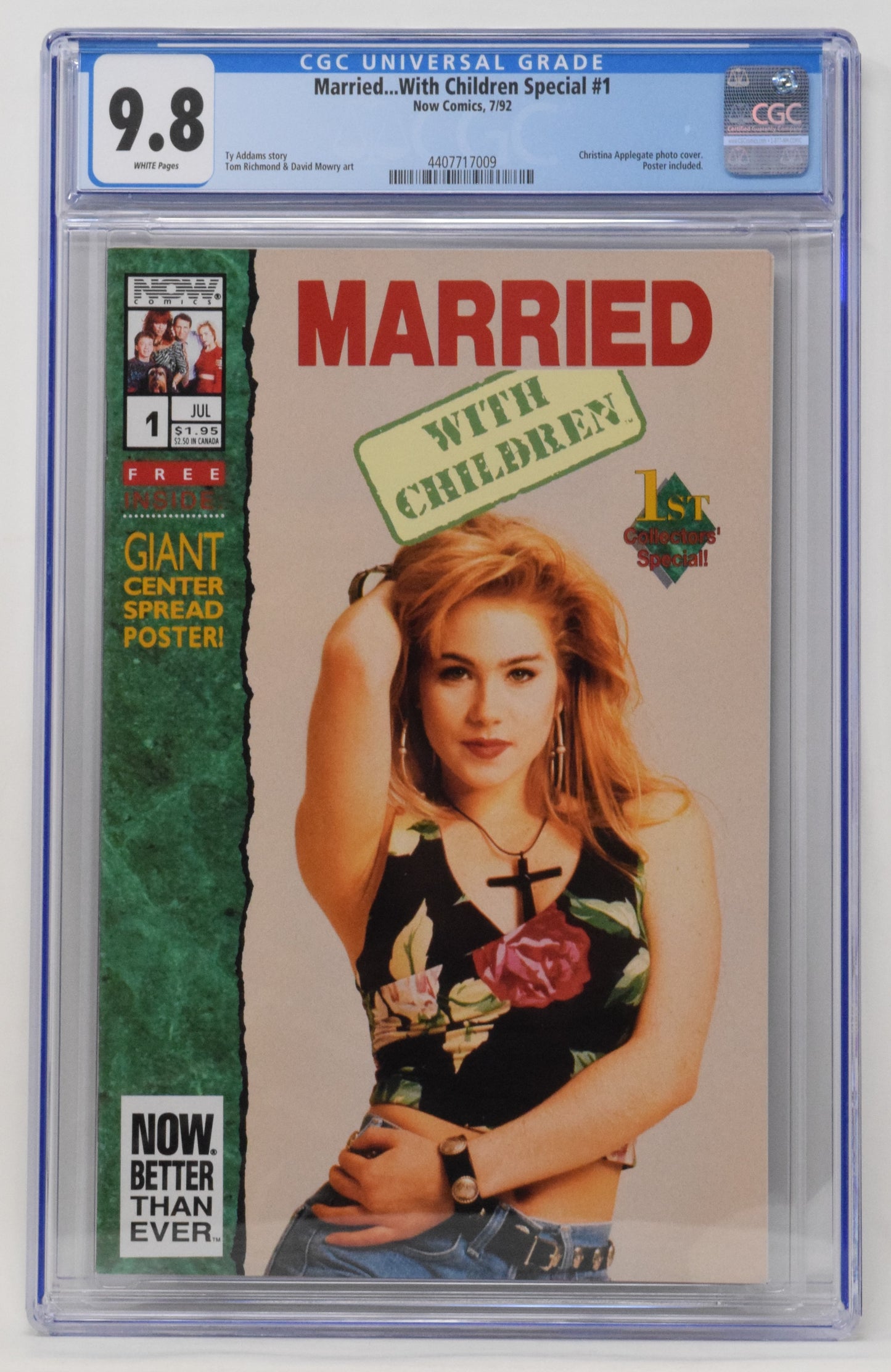 Married With Children Special 1 Now 1992 CGC 9.8 Kelly Bundy Christina Applegate
