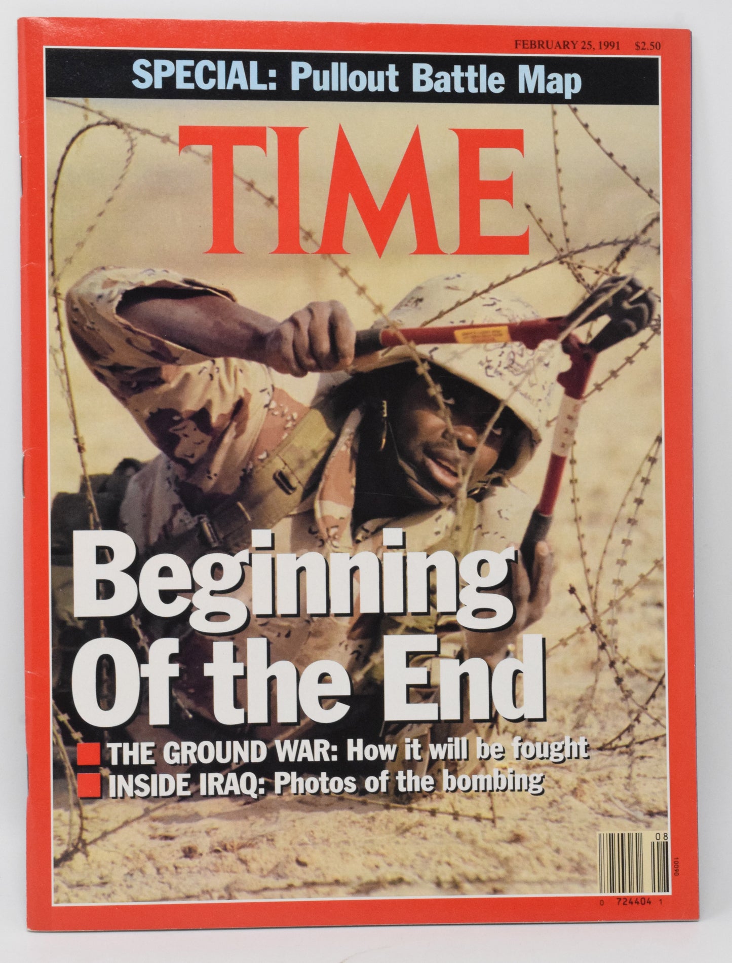 Time Magazine Special Pullout Battle Map Beginning of the End NM-9.2