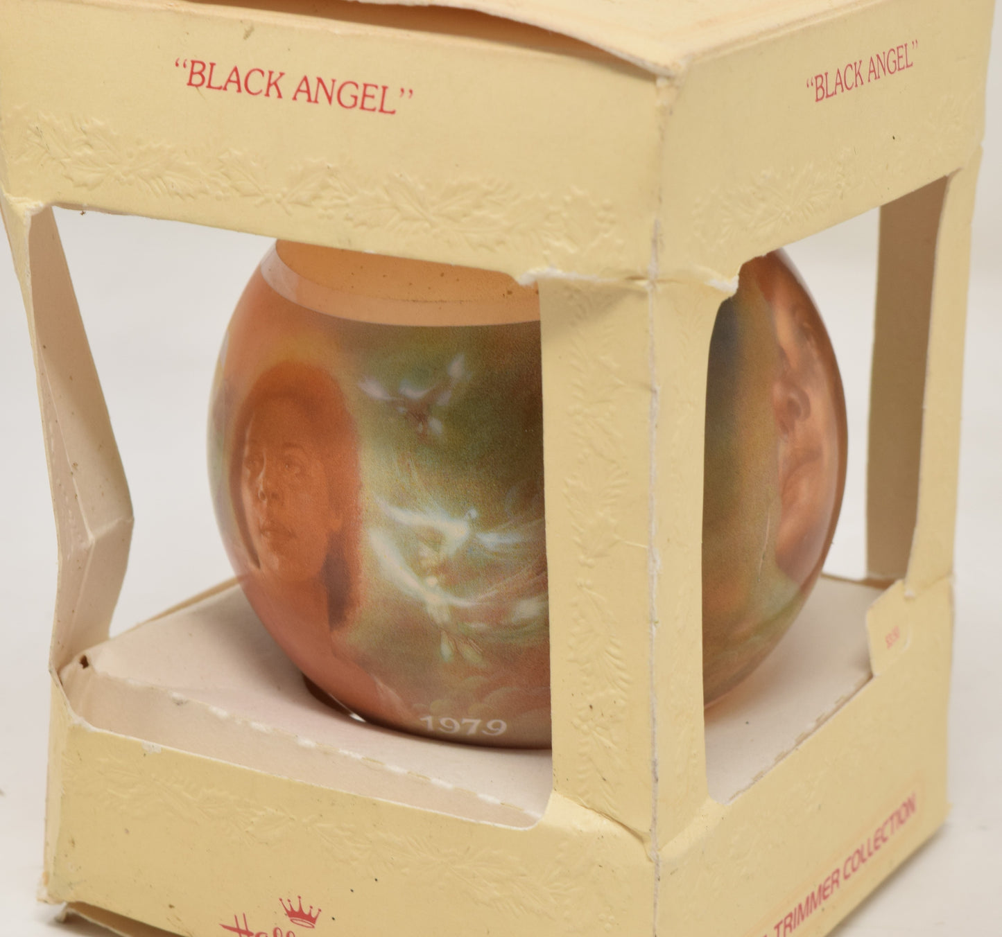 Hallmark Ornament Black Angel Christmas Tree 1979 NIB