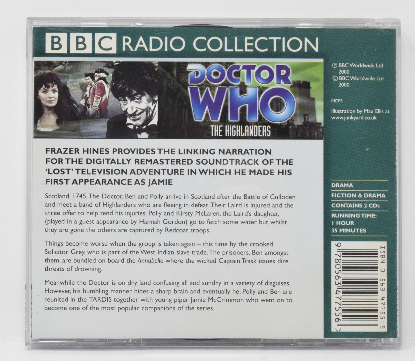 Doctor Who Highlanders Soundtrack CD BBC TV 2 Disc