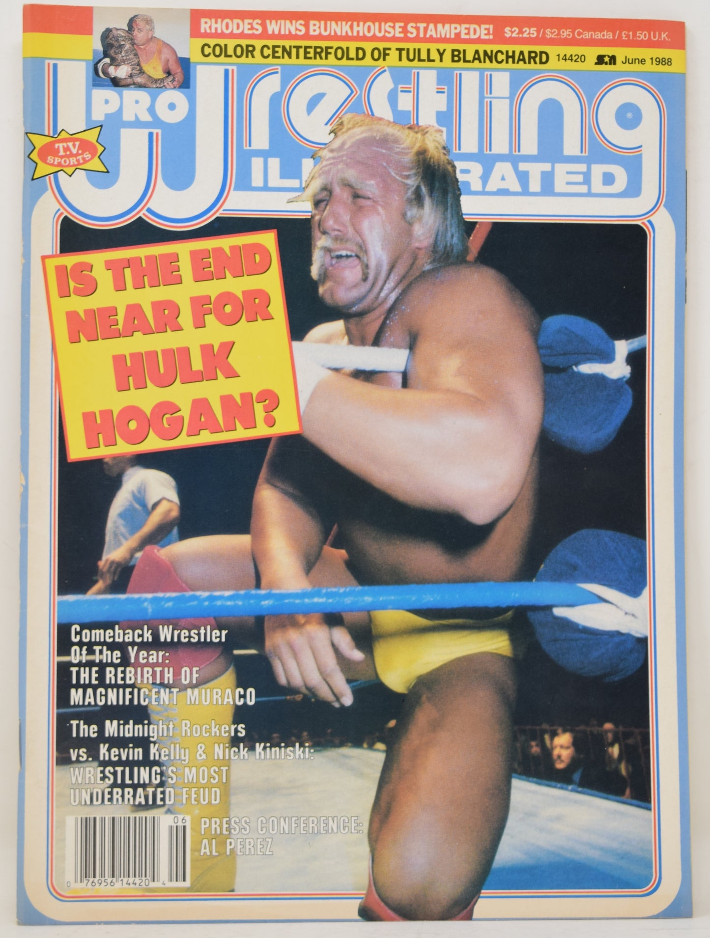 Pro Wrestling Illustrated Magazine June 1988 FN Hulk Hogan Tully Blanchard WWF WCW