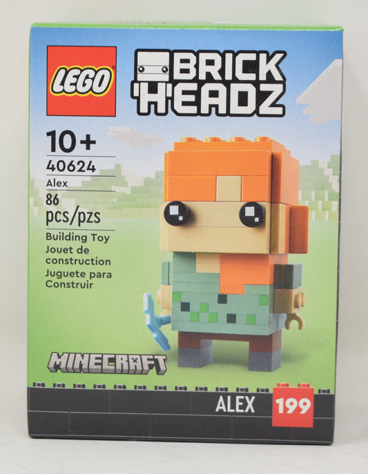 Lego Minecraft Alex Brickheadz Set 40624 New