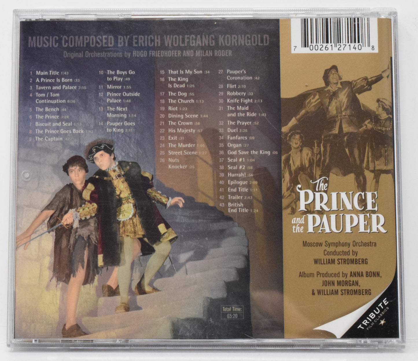 Prince And The Pauper Soundtrack CD Erich Korngold Moscow Symphony