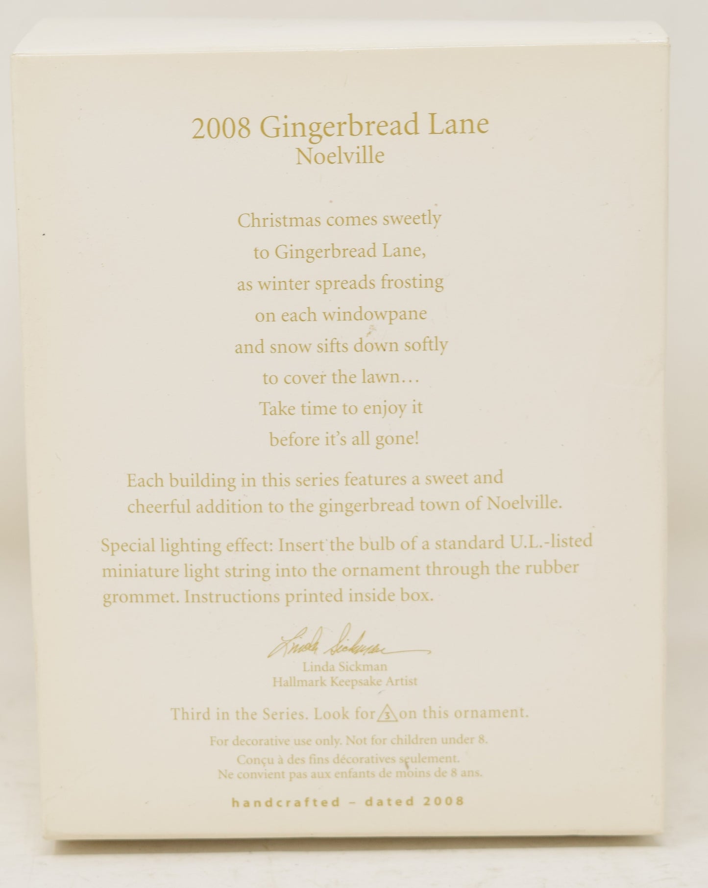 Hallmark Keepsake Ornament Gingerbread Lane Christmas Tree 2008 NIB