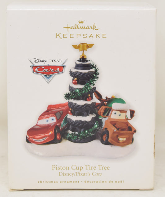 Hallmark Keepsake Ornament Piston Cup Tire Christmas Tree 2010 NIB
