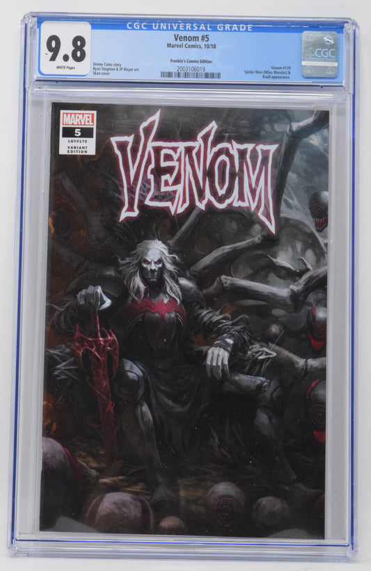 Venom 5 Marvel 2018 CGC 9.8 Skan Srisuwan Trade Variant 1st Knull Cover