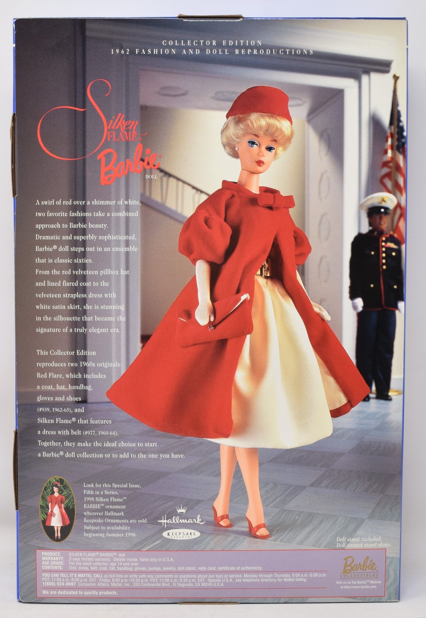 Barbie Doll Silken Flame Blonde 1962 Fashion 1997 Mattel 18449 NIB