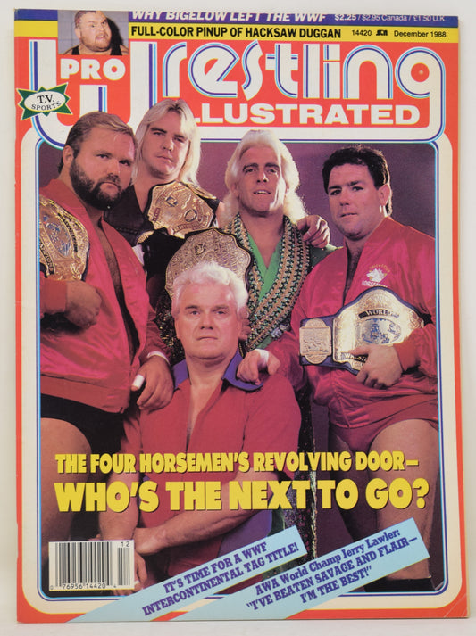 Pro Wrestling Illustrated Magazine December 1988 VF Ric Flair Four Horsemen WWF WCW