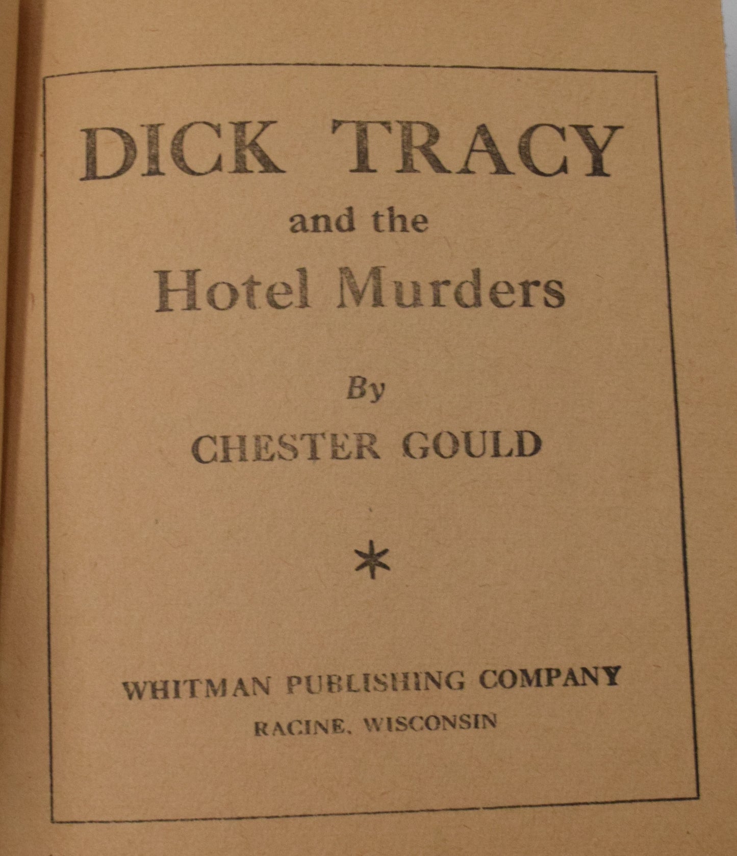 Dick Tracy And The Hotel Murders 1420 Big Little Book Whitman 1937 VG - Golden Apple Comics