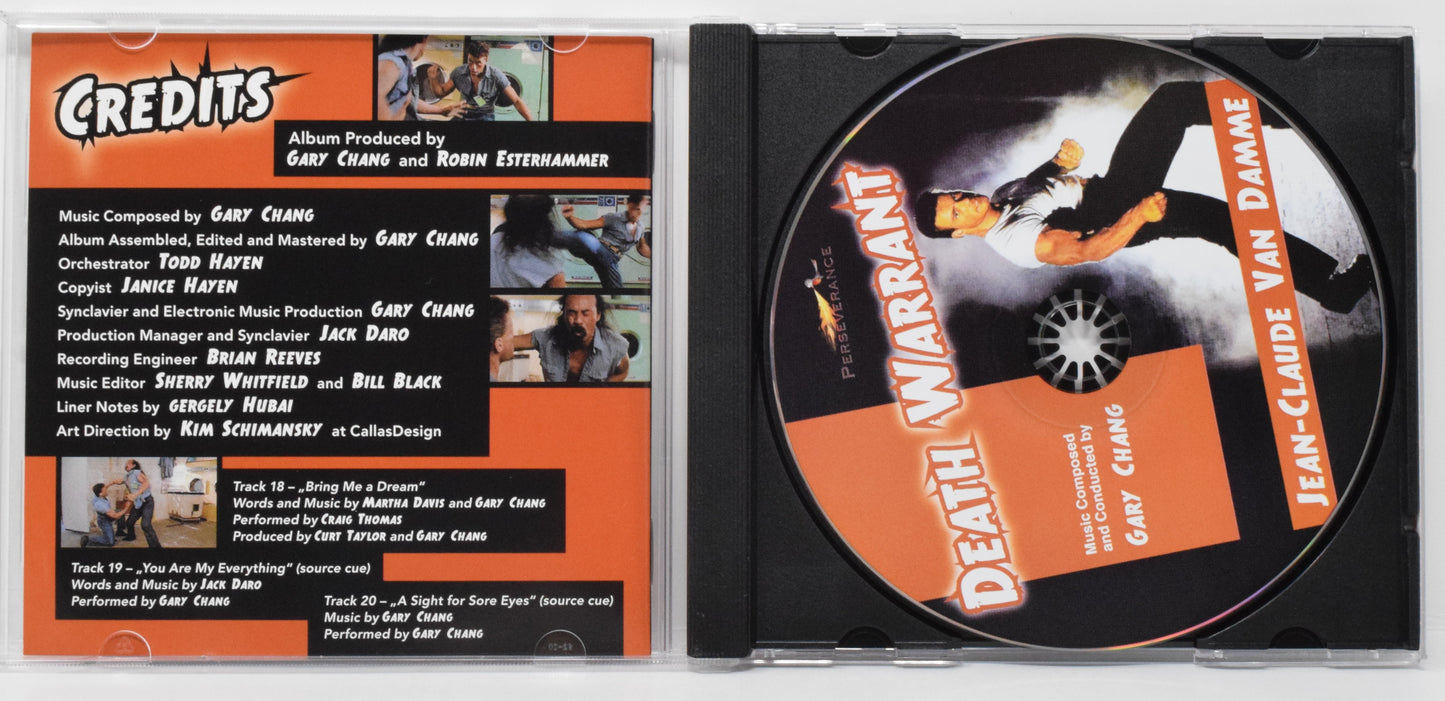 Death Warrant Soundtrack CD Gary Chang