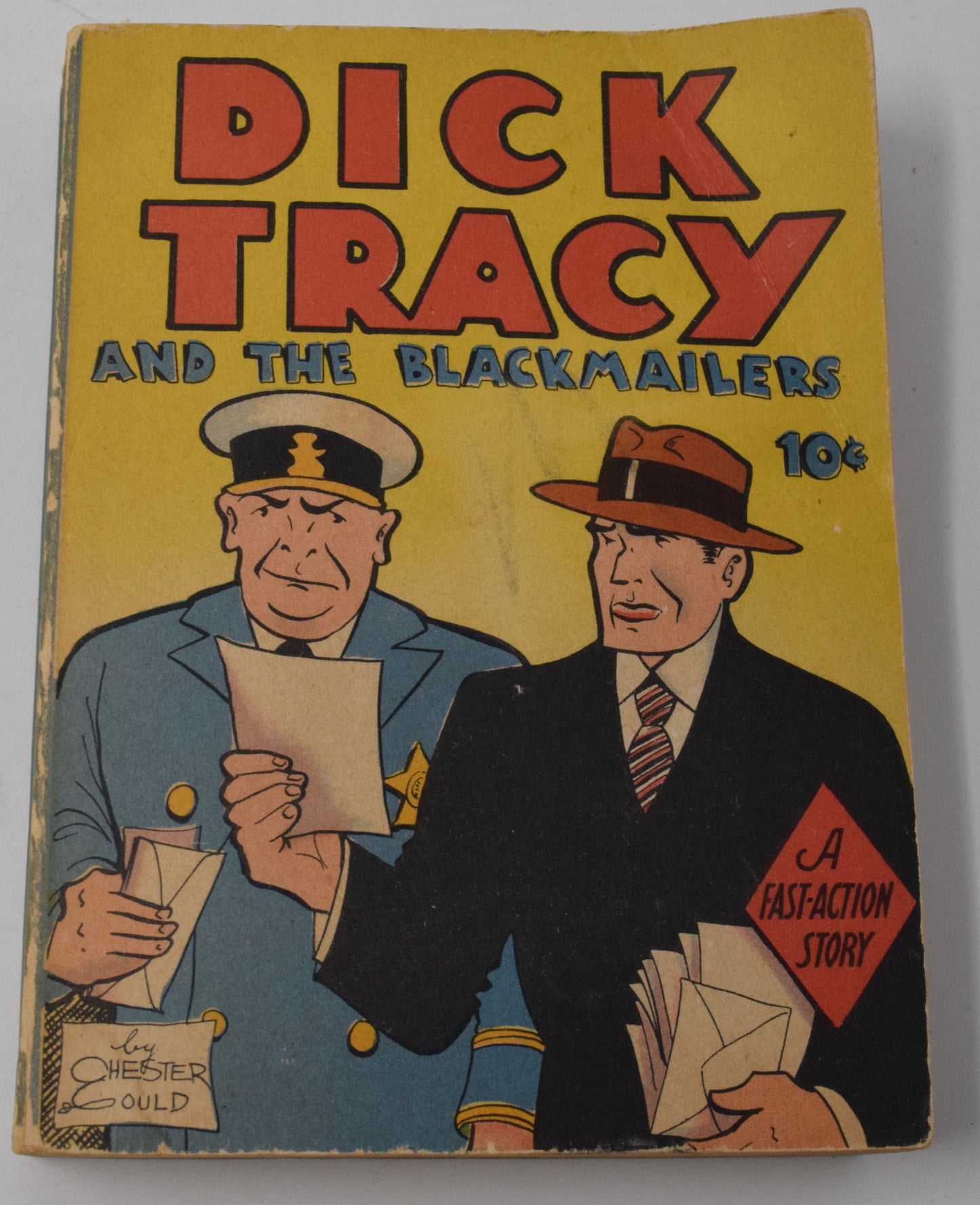 Dick Tracy And The Blackmailers Fast Action Dell 1939 FN Big Little Book - Golden Apple Comics