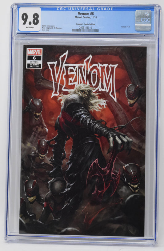 Venom 6 Marvel 2018 CGC 9.8 Skan Srisuwan Trade Variant Knull