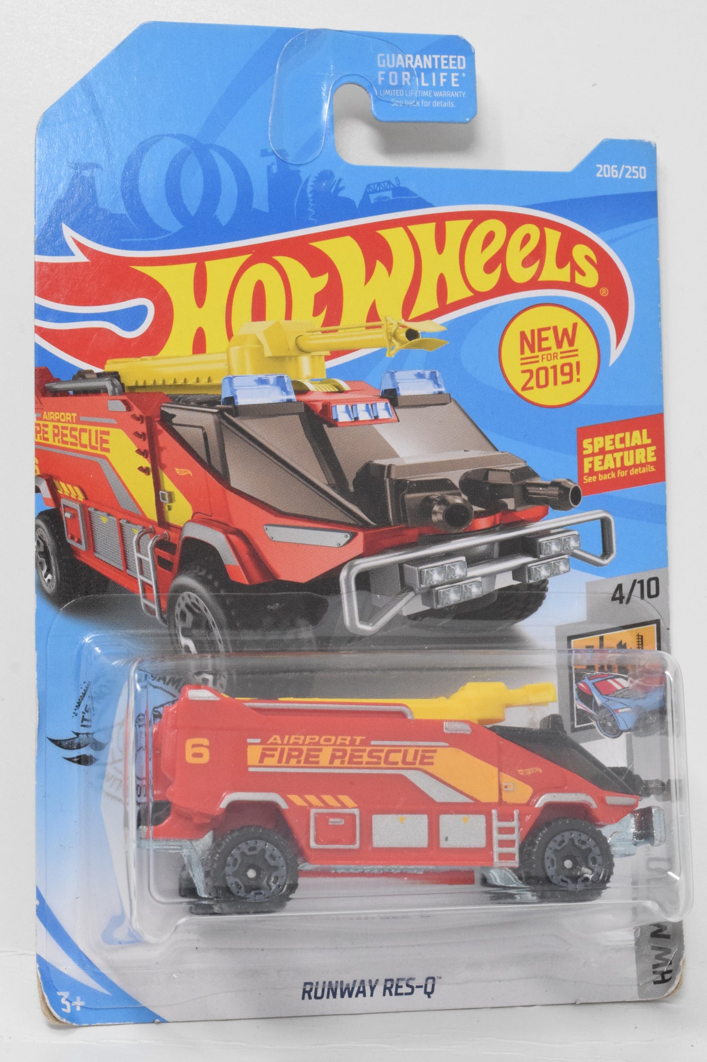Hot Wheels Runway Res-Q HW Metro DieCast Car Airport Fire Rescue 4/10 206 New - Golden Apple Comics