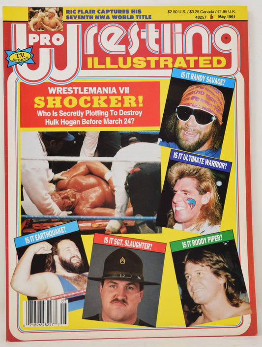 Pro Wrestling Illustrated Magazine May 1991 VF Hulk Hogan Randy Savage WWF WCW