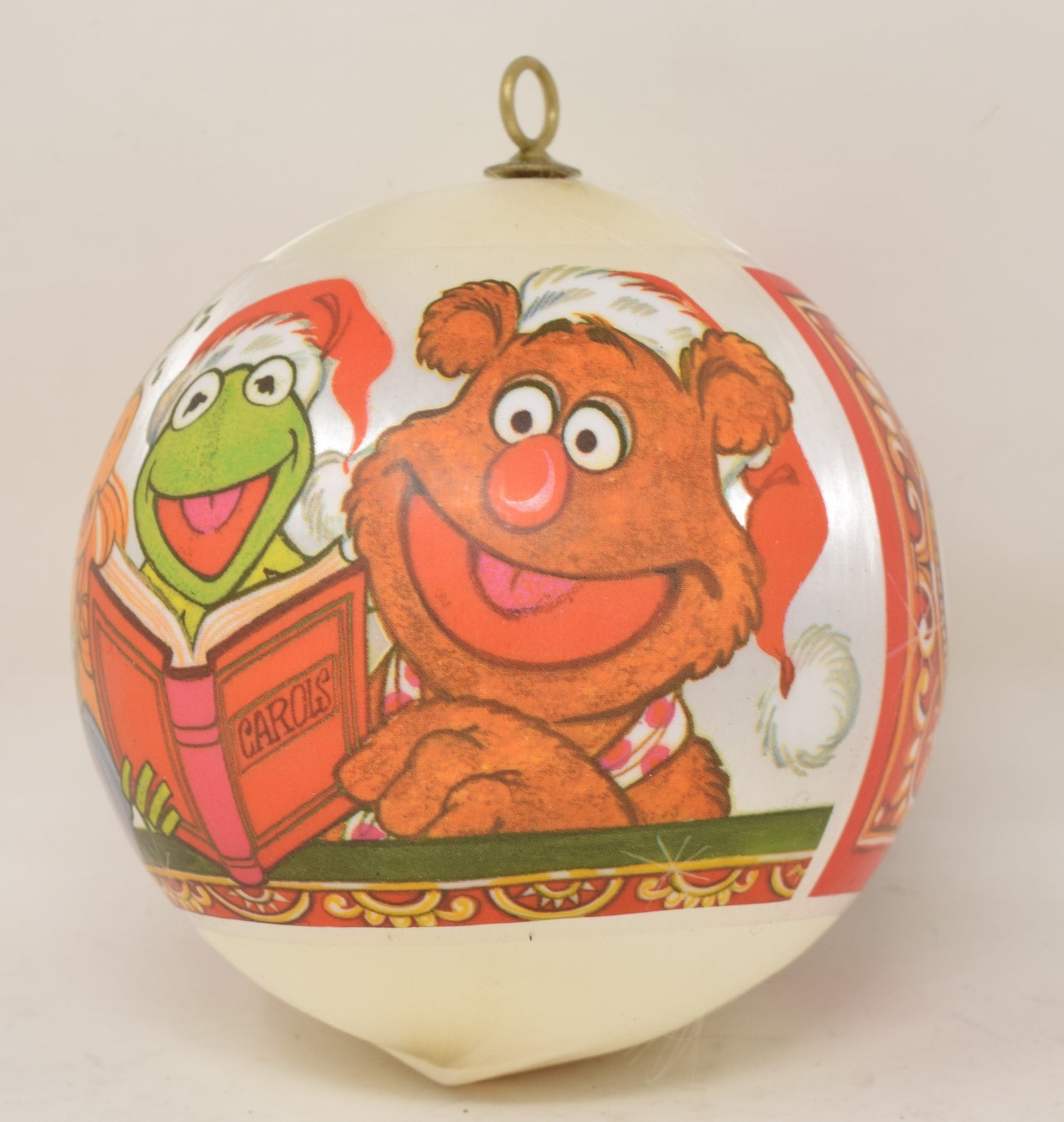 Hallmark Ornament Muppets Kermit Miss Piggy Fuzzy Christmas Tree 1980 NIB