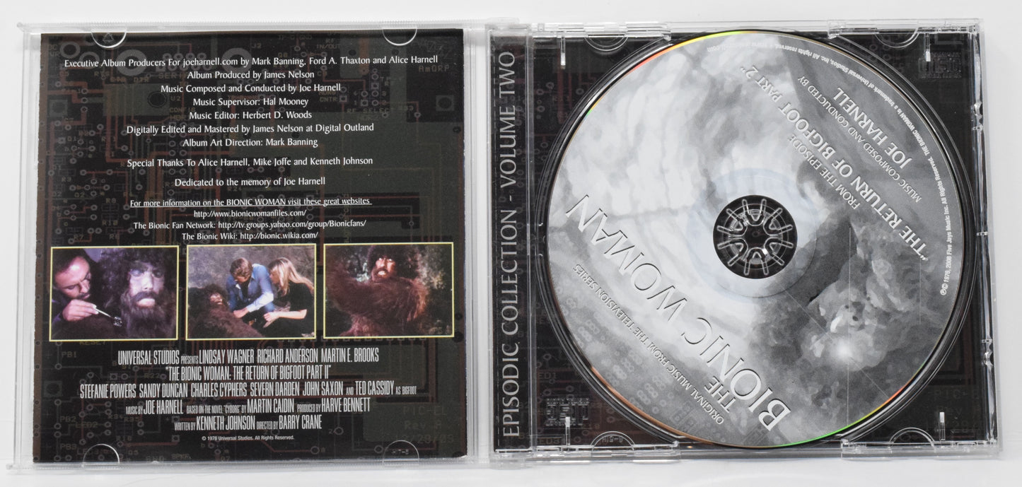 Bionic Woman Return Of Bigfoot Part 2 Soundtrack CD Joe Harnell