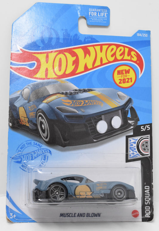 Hot Wheels Muscle and Blown DieCast Car Rod Sqaud 5/5 184 New