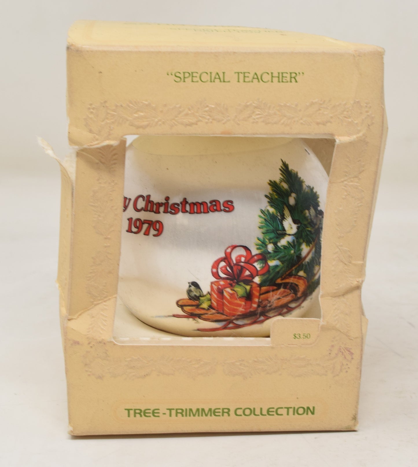 Hallmark Ornament Special Teacher Christmas Tree 1979 NIB