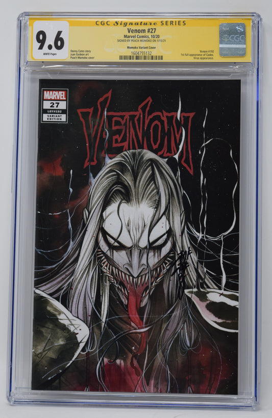 Venom 27 Marvel 2020 CGC SS 9.6 SIGNED Peach Momoko Virgin Variant Knull