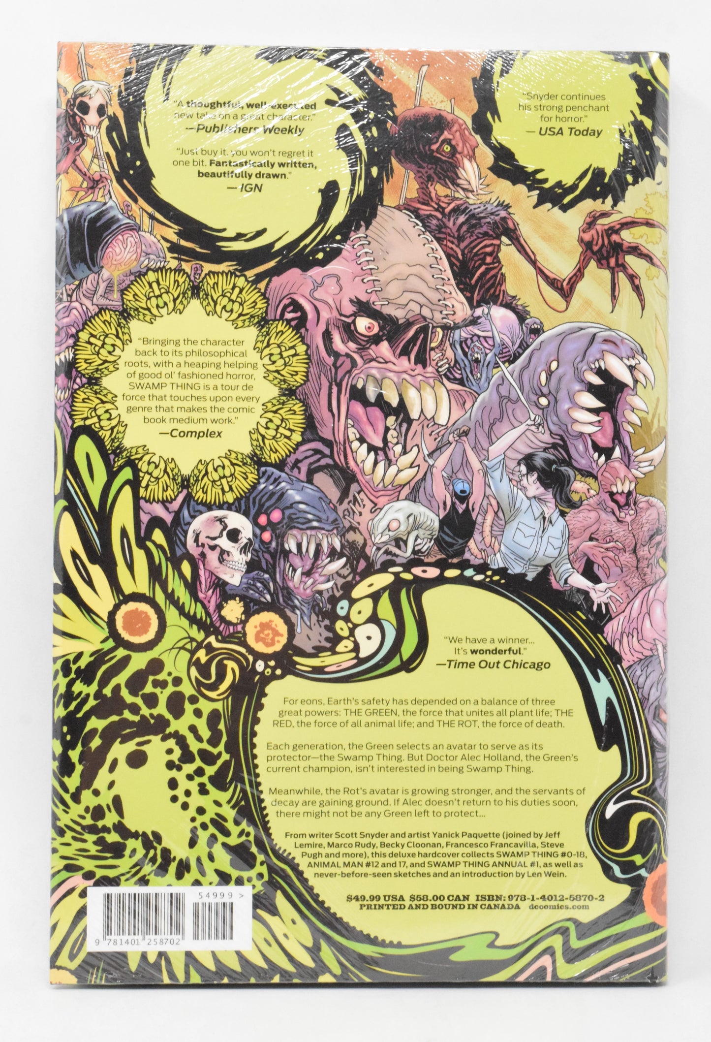 Swamp Thing Deluxe HC DC 2015 NM Sealed Scott Snyder Yanick Paquette New 52