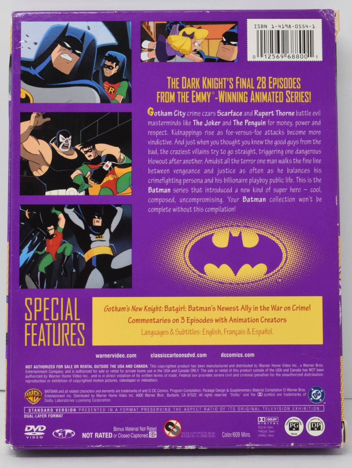 Batman DVD DC Comics Classic Collection Volume Three