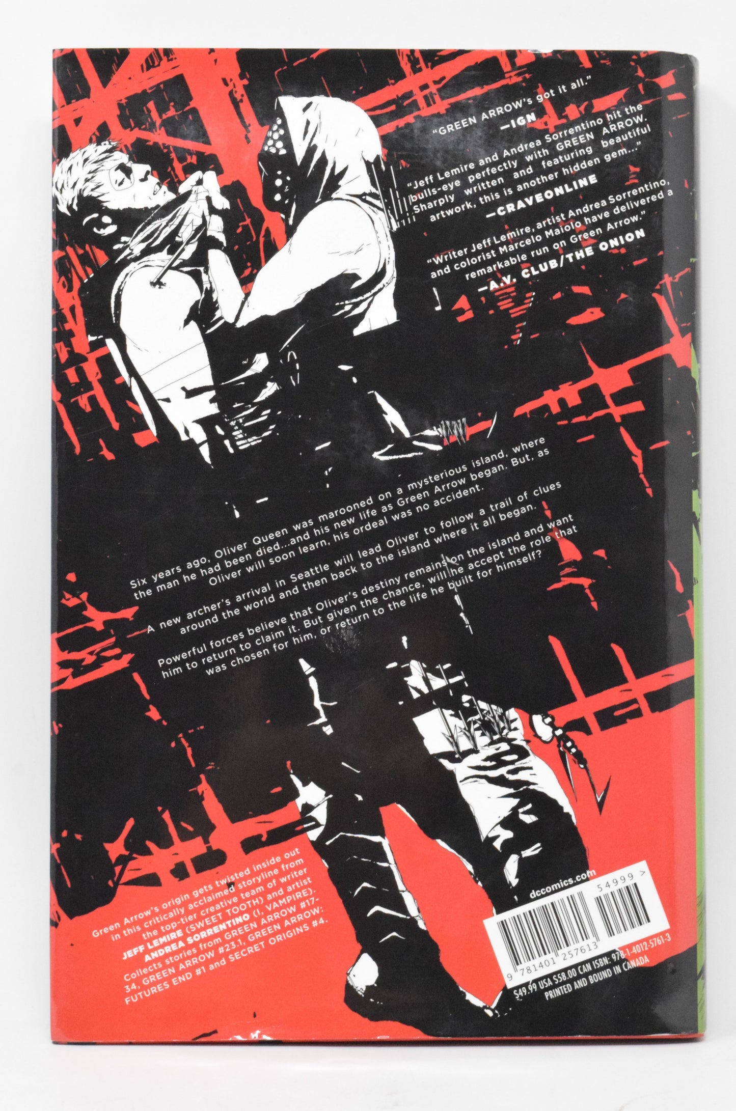 Green Arrow Deluxe HC DC 2016 VF NM Jeff Lemire Andrea Sorrentino New 52