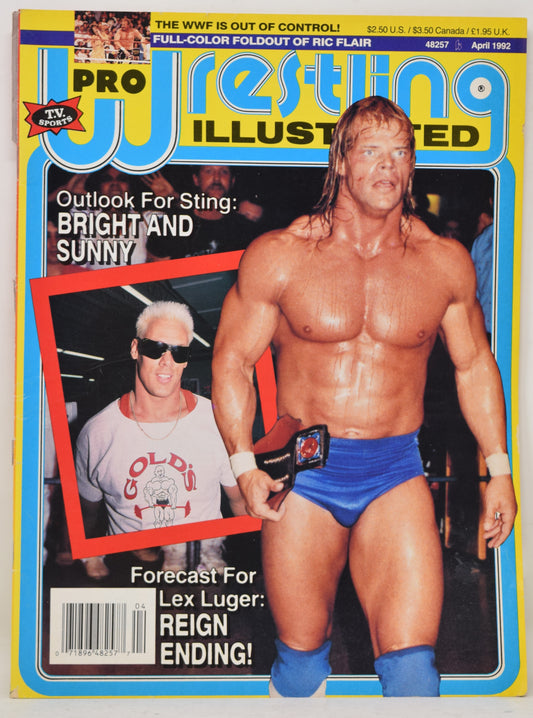 Pro Wrestling Illustrated Magazine April 1992 VG Hulk Hogan WWF WCW