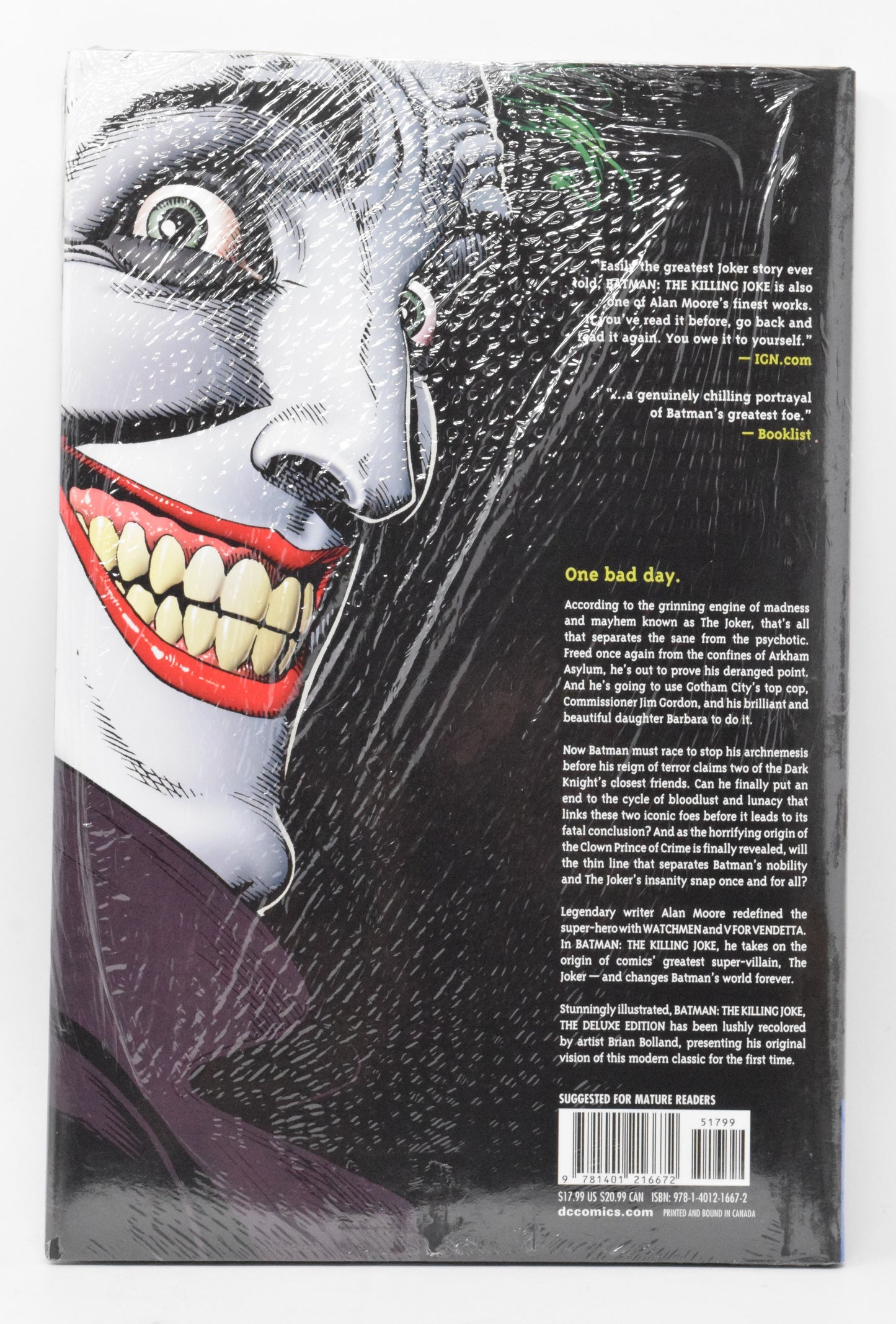 Batman Killing Joke Deluxe HC DC 2008 NM Alan Moore Brian Bolland Joker
