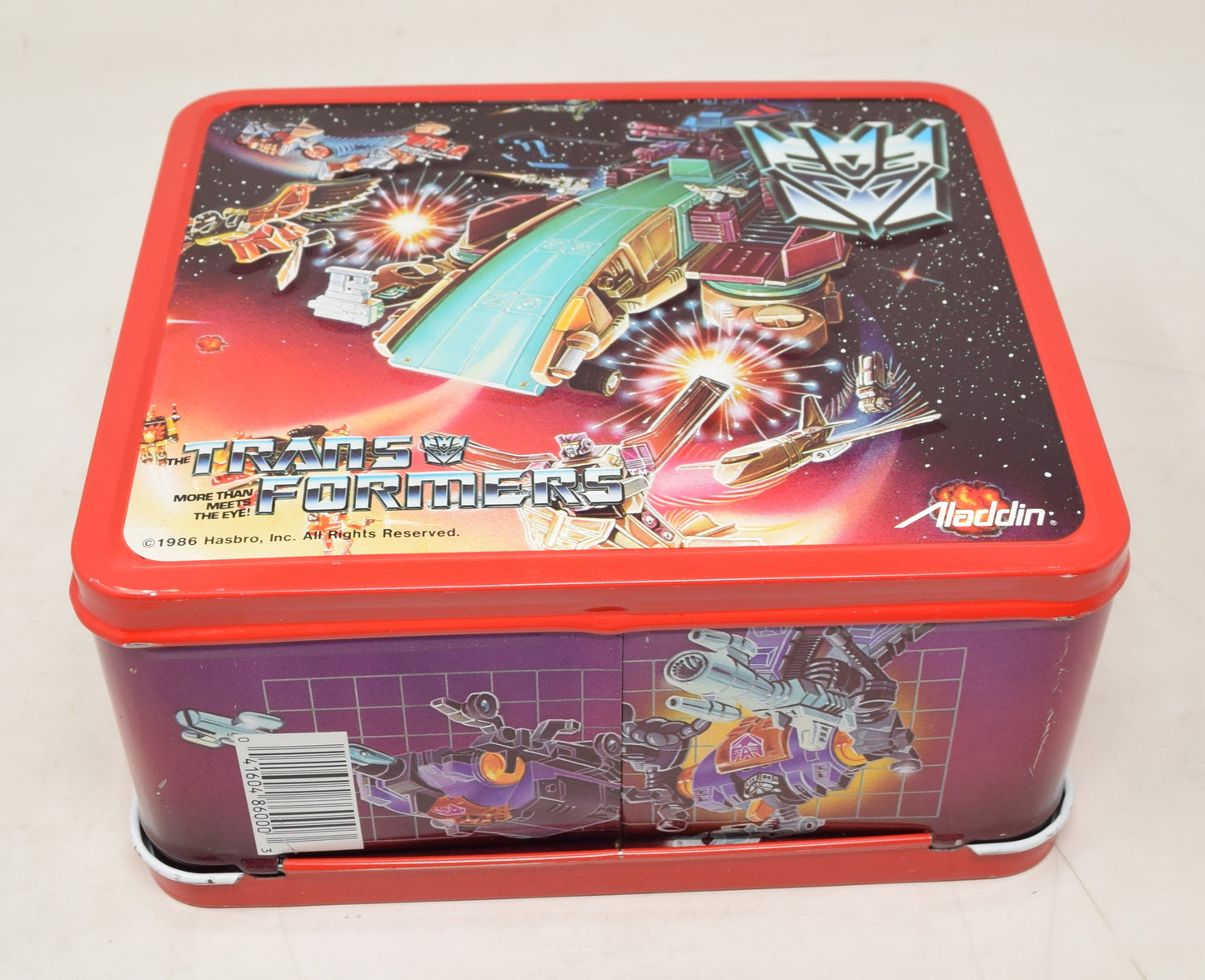 Transformers Lunch Box Themos Aladdin Hasbro 1986 New NWT