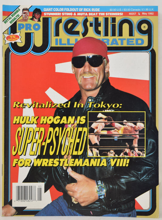 Pro Wrestling Illustrated Magazine May 1992 VF Hulk Hogan Rick Rude WWF WCW