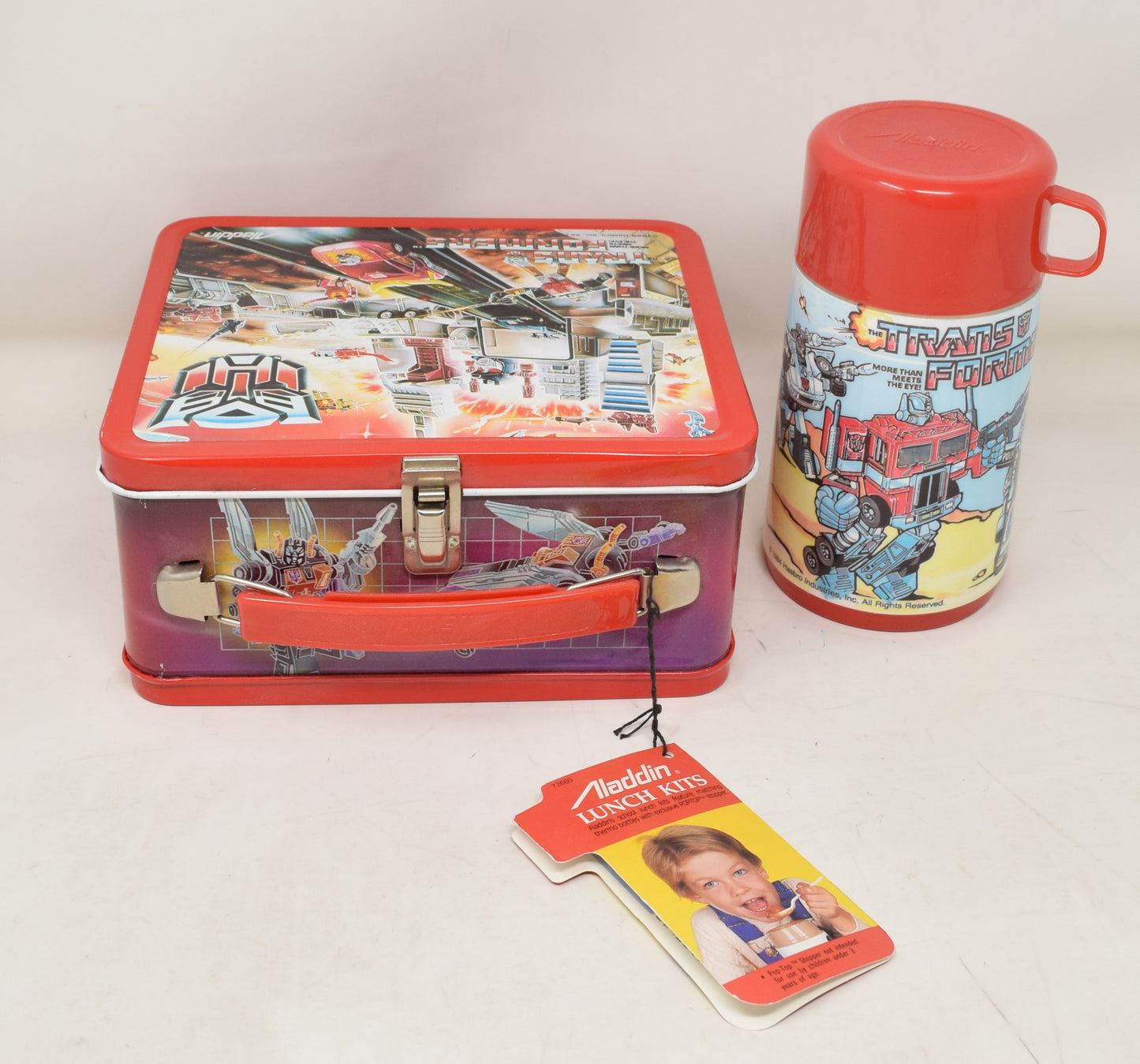 Transformers Lunch Box Themos Aladdin Hasbro 1986 New NWT