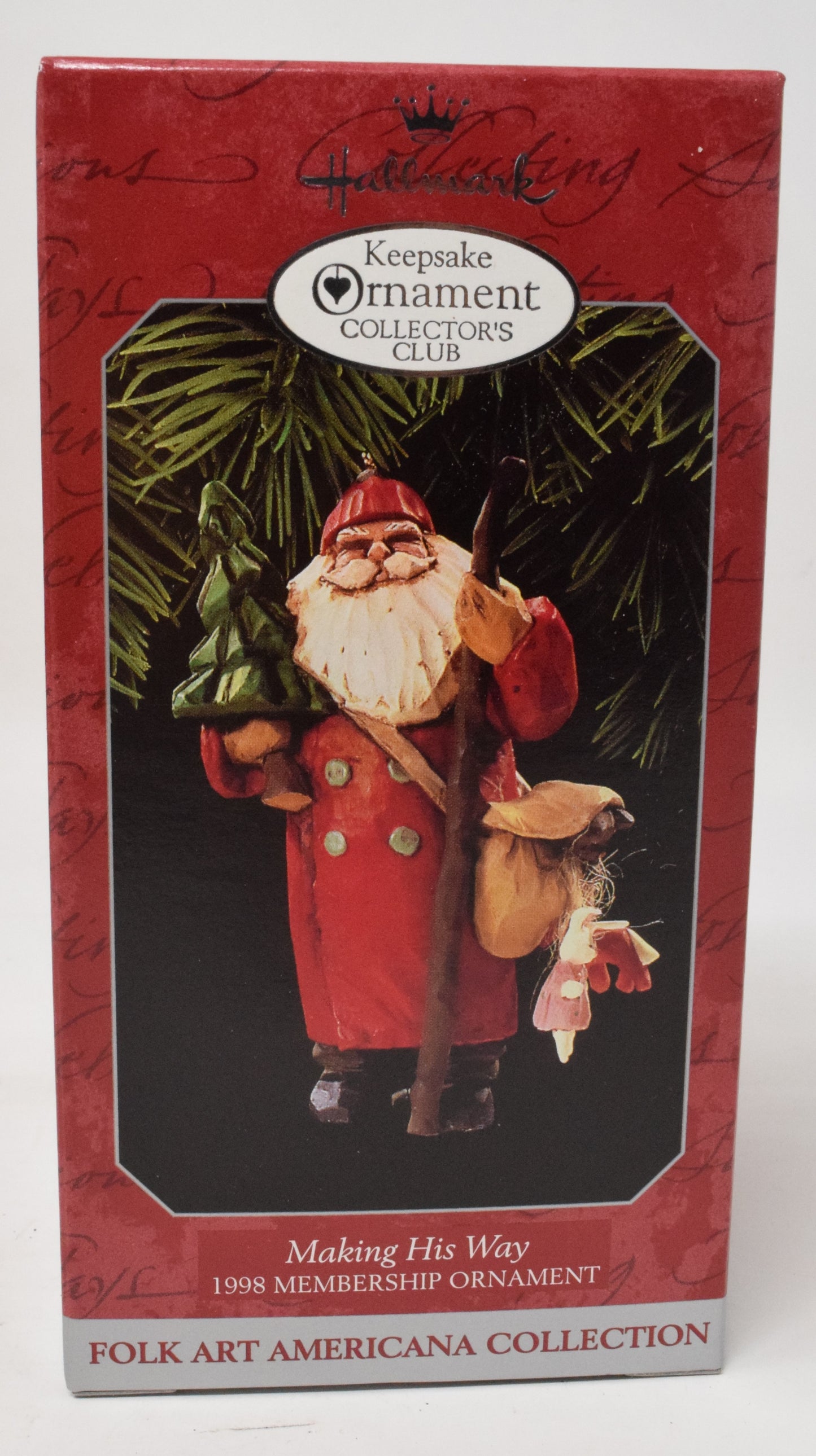 Hallmark Keepsake Christmas Ornament Club Membership Kit Set Of 3 1998 NIB