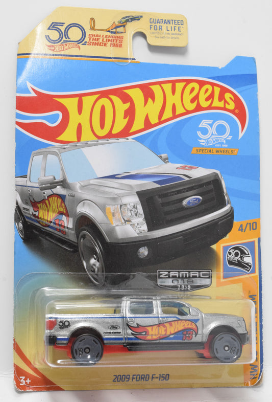 Hot Wheels 2009 Ford F-150 HW 50th Race Team DieCast Car 4/10