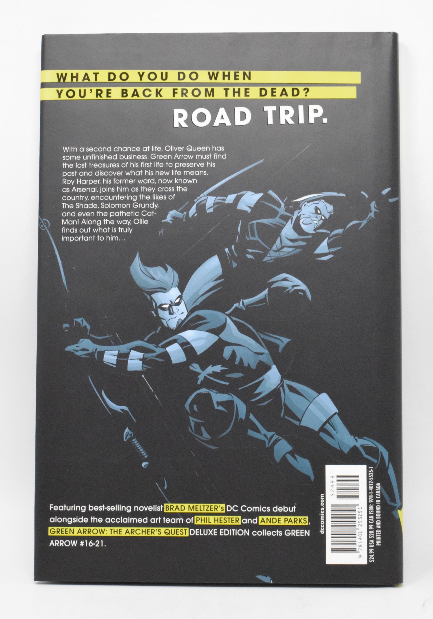 Green Arrow Archer's Quest Deluxe HC DC 2015 NM Brad Meltzer Phil Hester