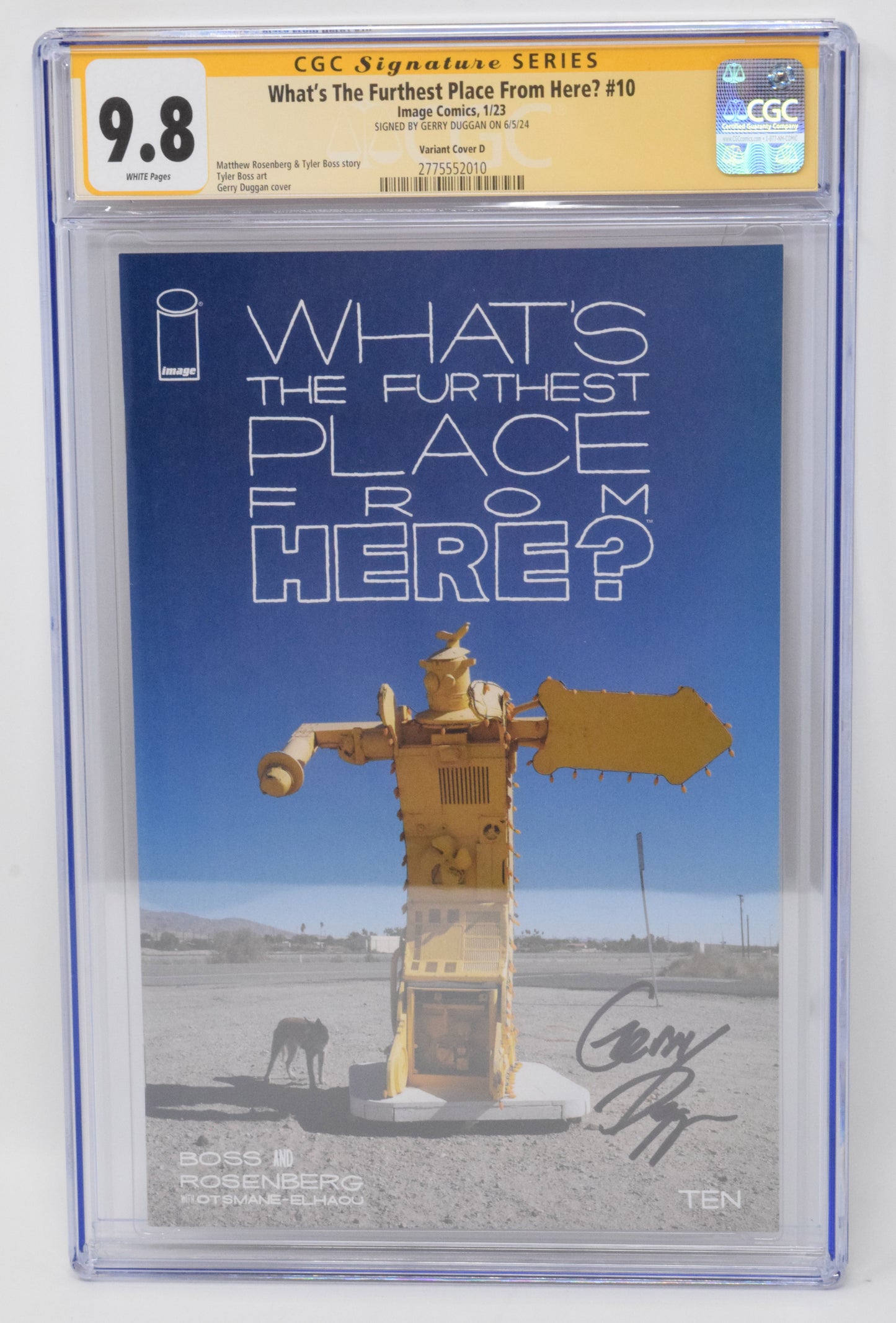 Whats The Furthest Place From Here 10 Image 2023 CGC SS 9.8 Gerry Duggan Signed