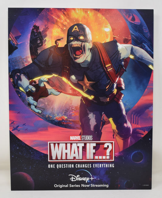 What If Marvel Studios Disney Promo Print Poster 11 x 14" Zombie Captain America