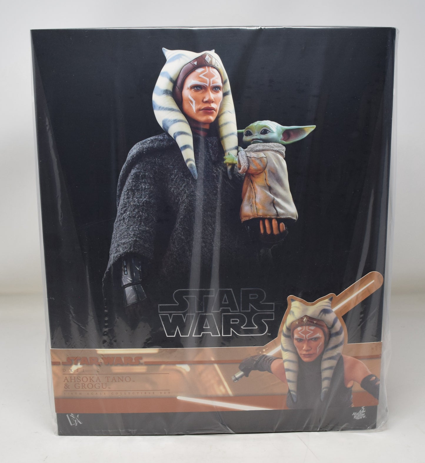 Star Wars Ahsoka Tano Grogu Mandalorian Hot Toys 1:6 Action Figure Disney Sideshow NIB