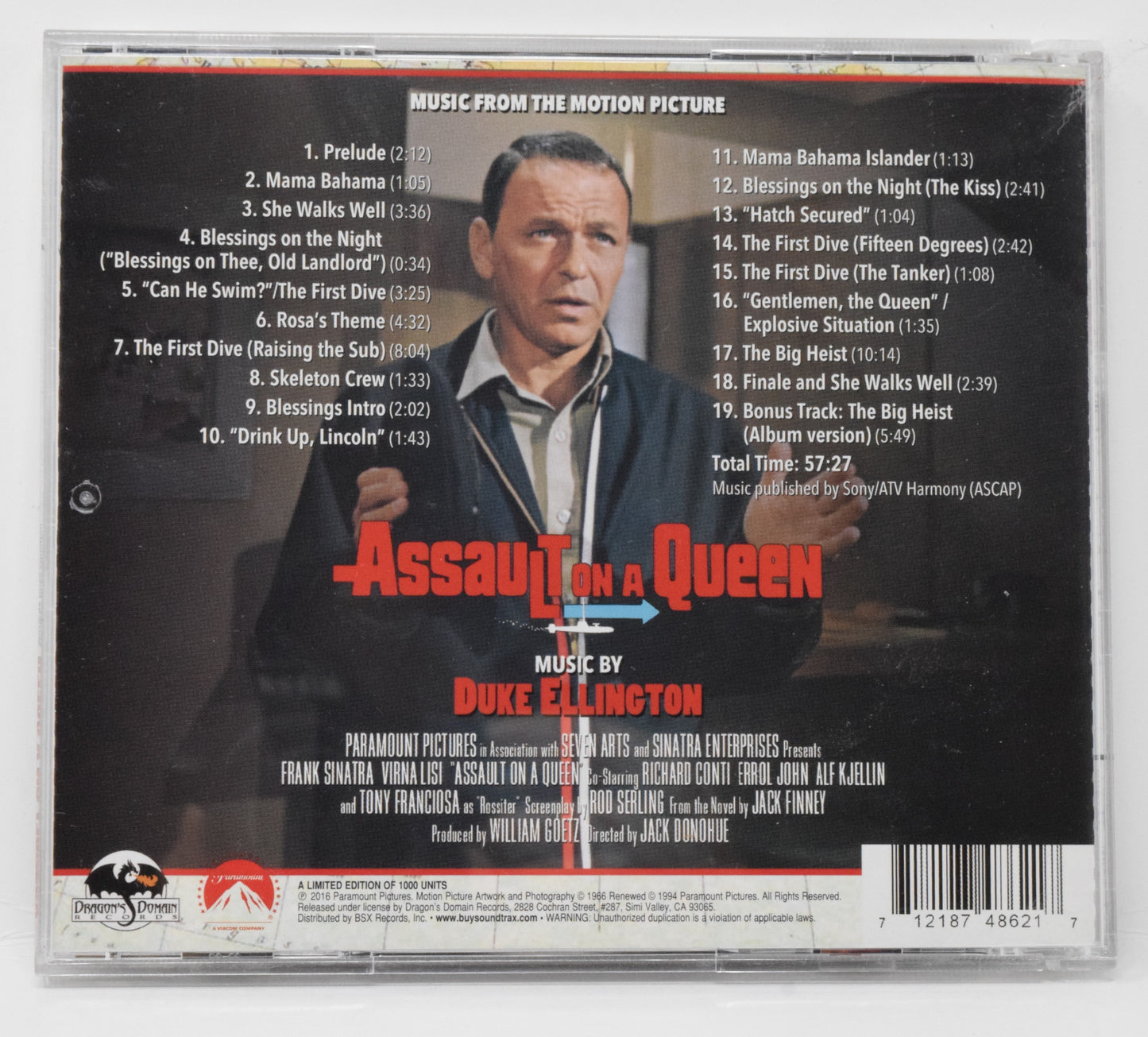 Assault On A Queen Soundtrack CD Duke Ellington LTD 1000