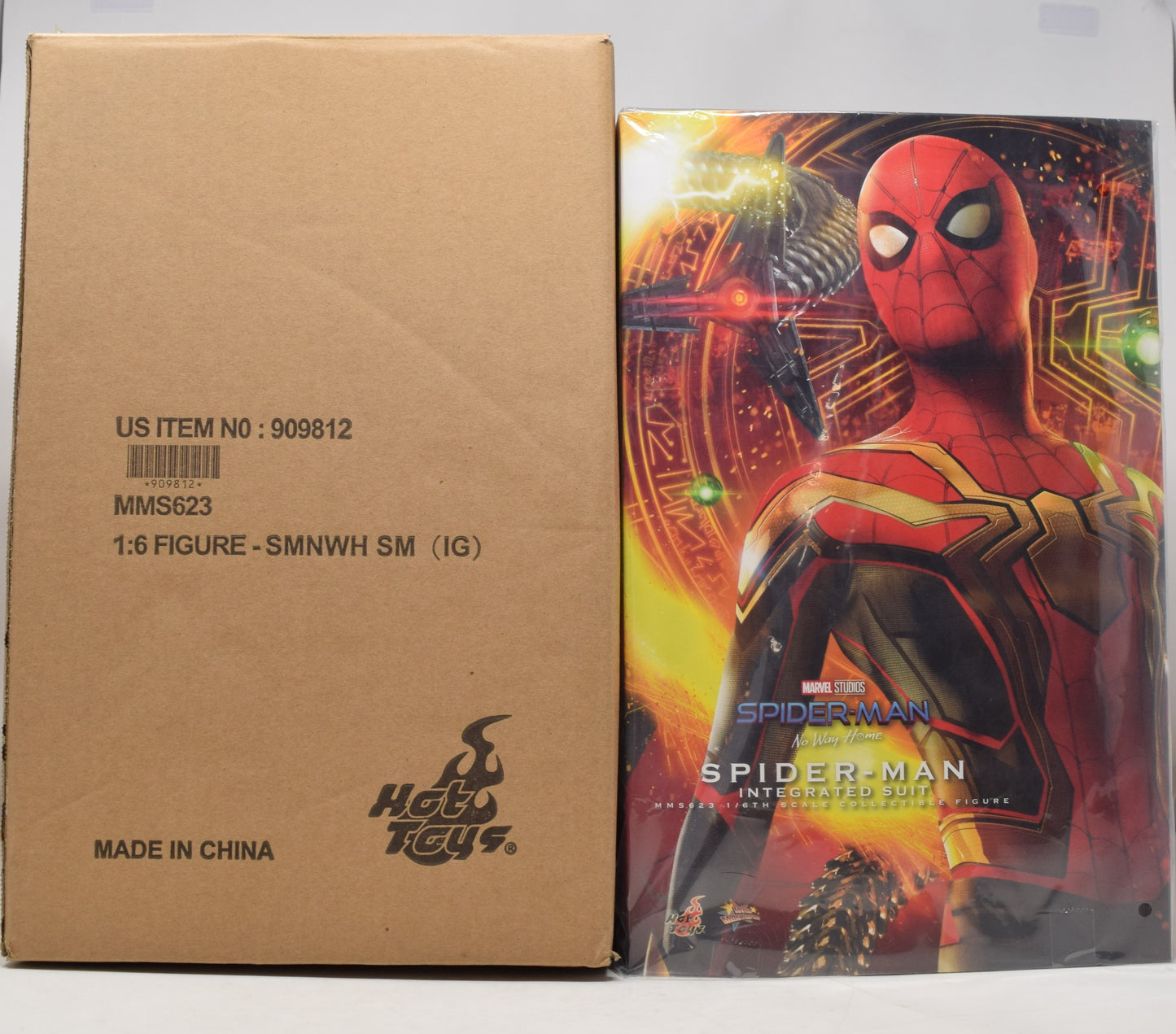 Spider-Man Integrated Suit No Way Home Hot Toys 1:6 Action Figure Marvel Sideshow NIB