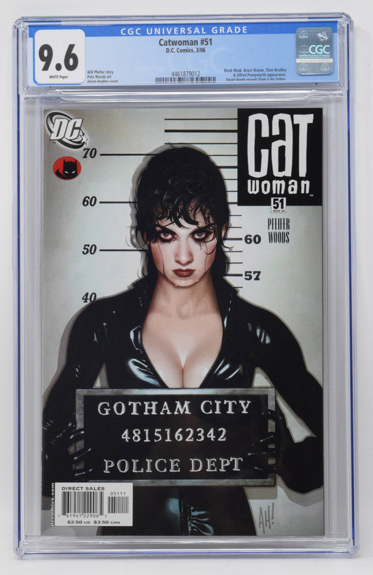 Catwoman 51 DC 2006 CGC 9.6 Adam Hughes Lost Numbers Mugshot GGA