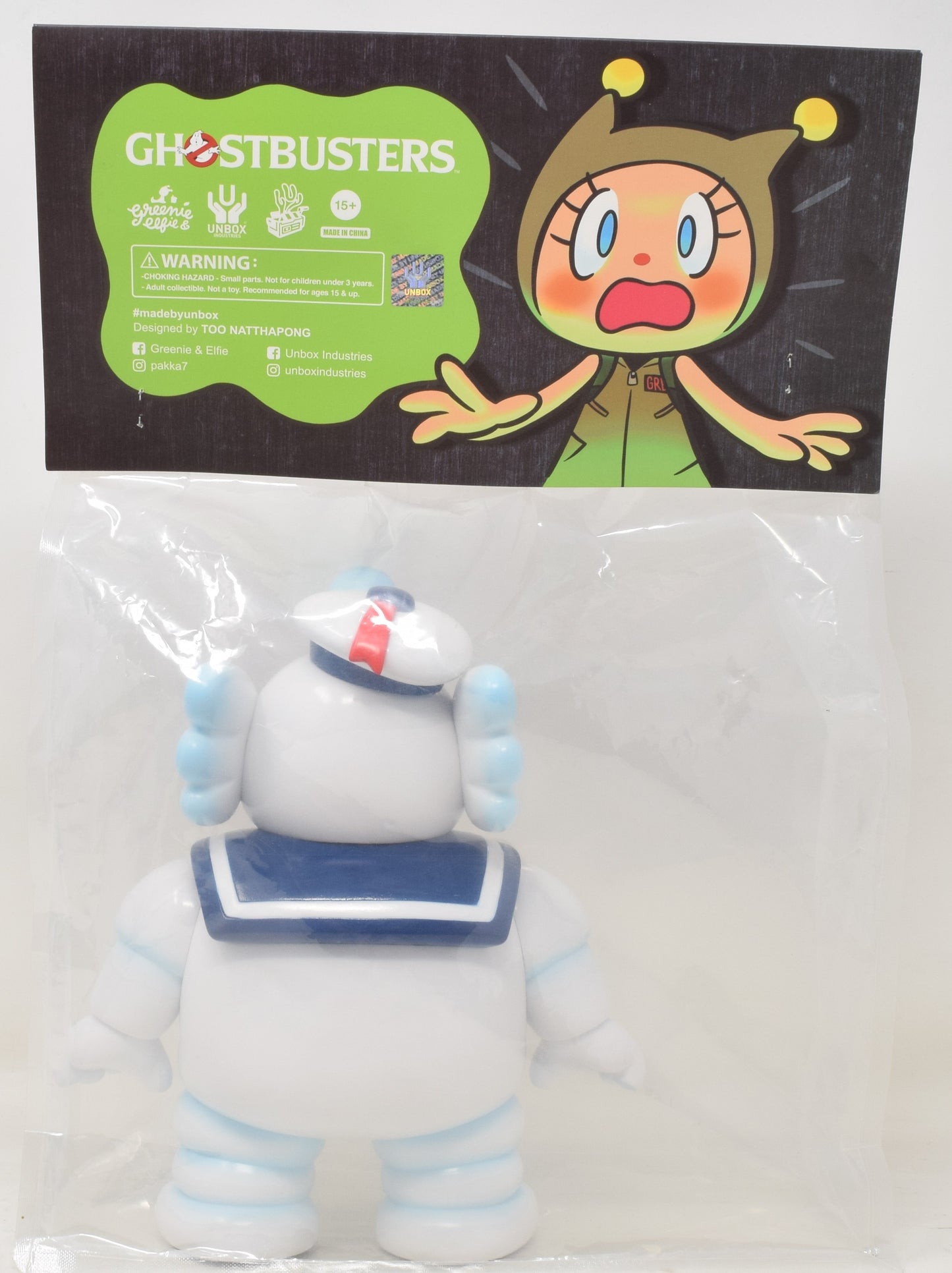 Ghostbusters x Elfie Stay Puft Marshmallow Unboxed Greenie New