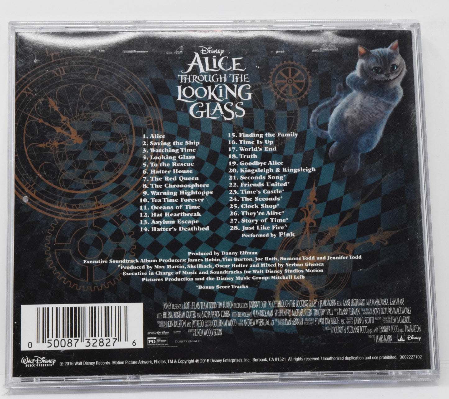 Alice Through The Looking Glass Soundtrack CD Danny Elfman Disney