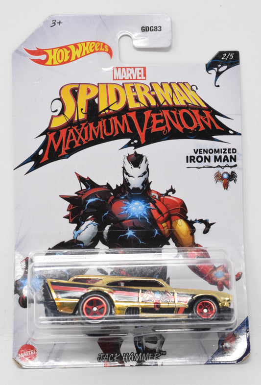 Hot Wheels SpiderMan Maximum Venom Jack Hammer DieCast Car Marvel 2/5 New