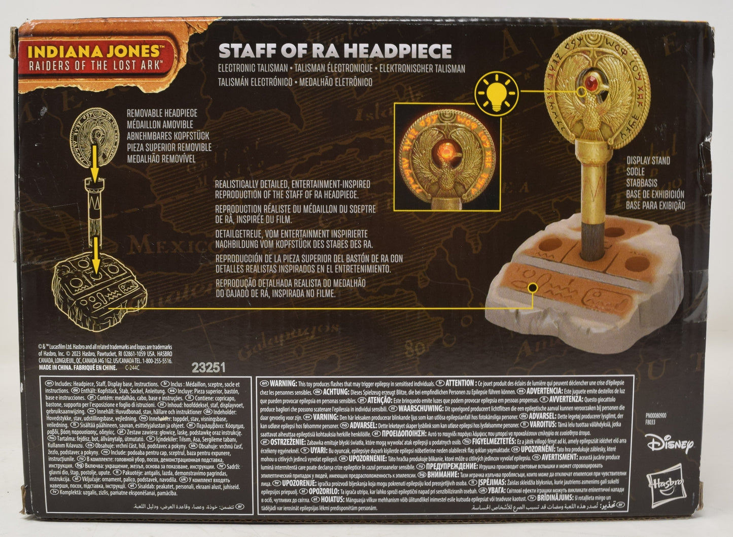 Indiana Jones Adventures Series Staff Of Ra Headpiece Hasbro