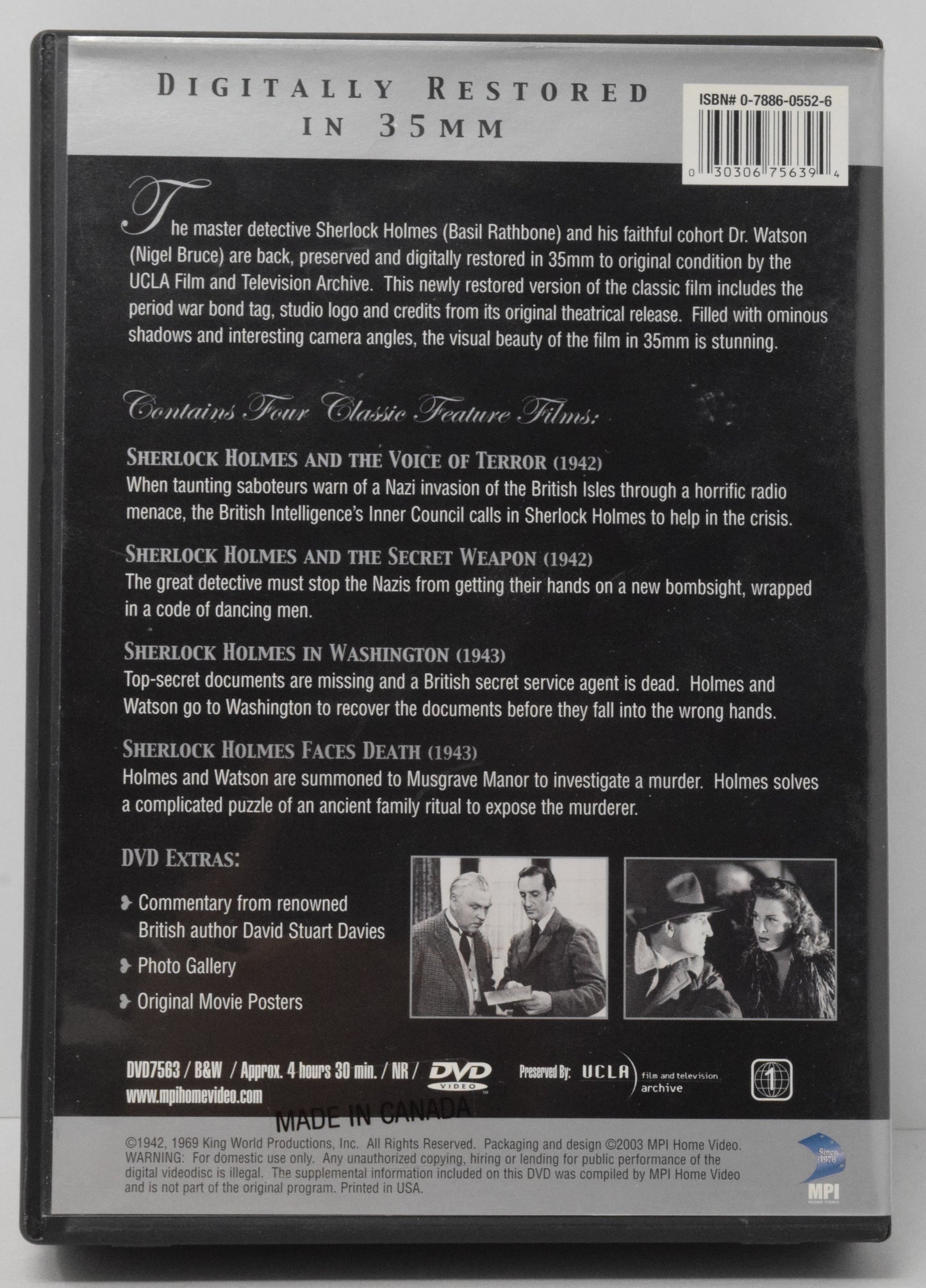 The Sherlock Holmes Collection Volume One DVD