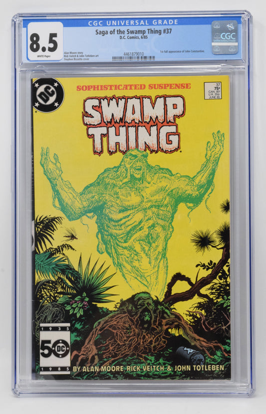 Swamp Thing 37 DC 1985 CGC 8.5 1st John Constantine Hellblazer Alan Moore