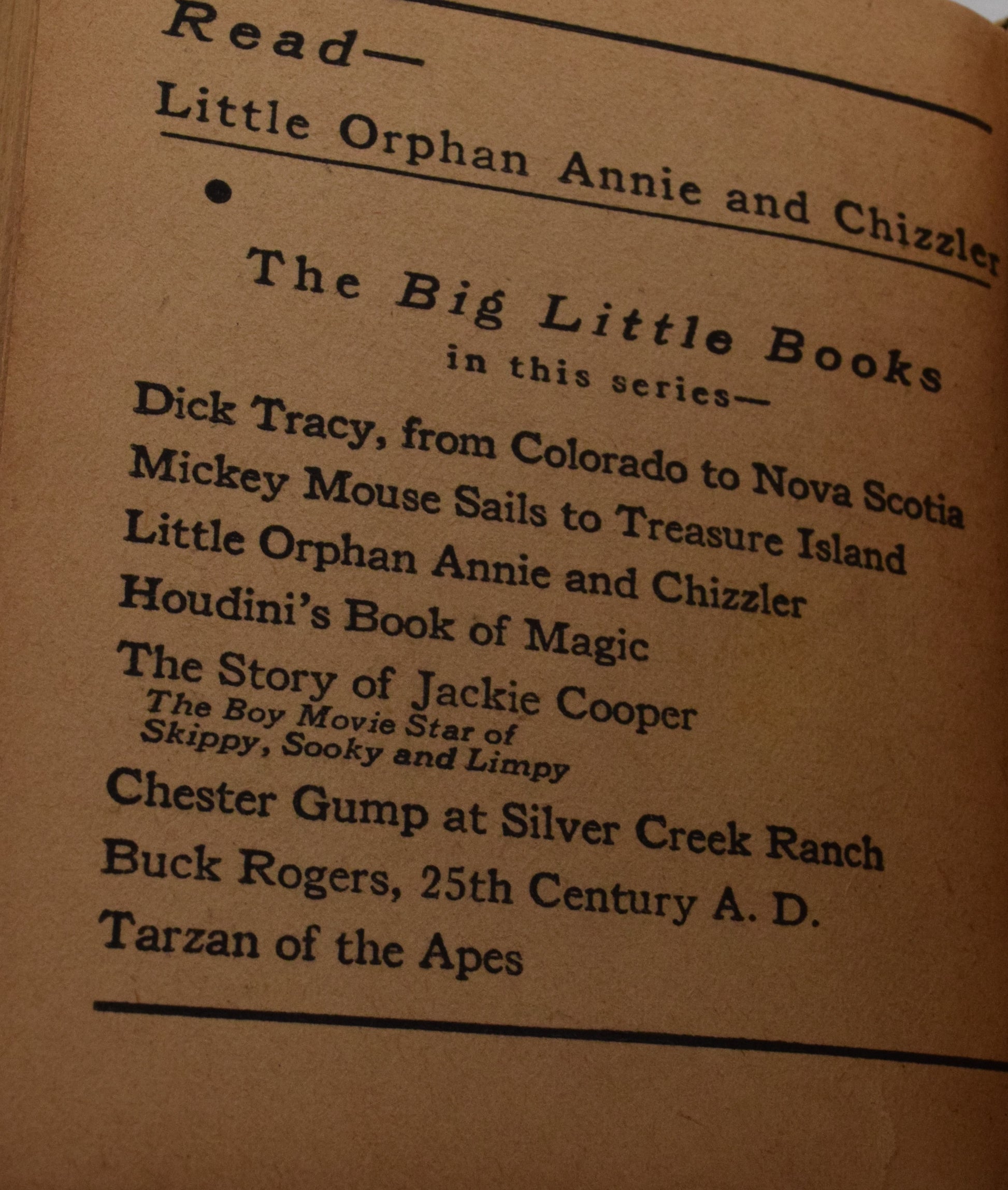 Dick Tracy From Colorado To Nova Scotia 749 Big Little Book Whitman 1933 VG - Golden Apple Comics