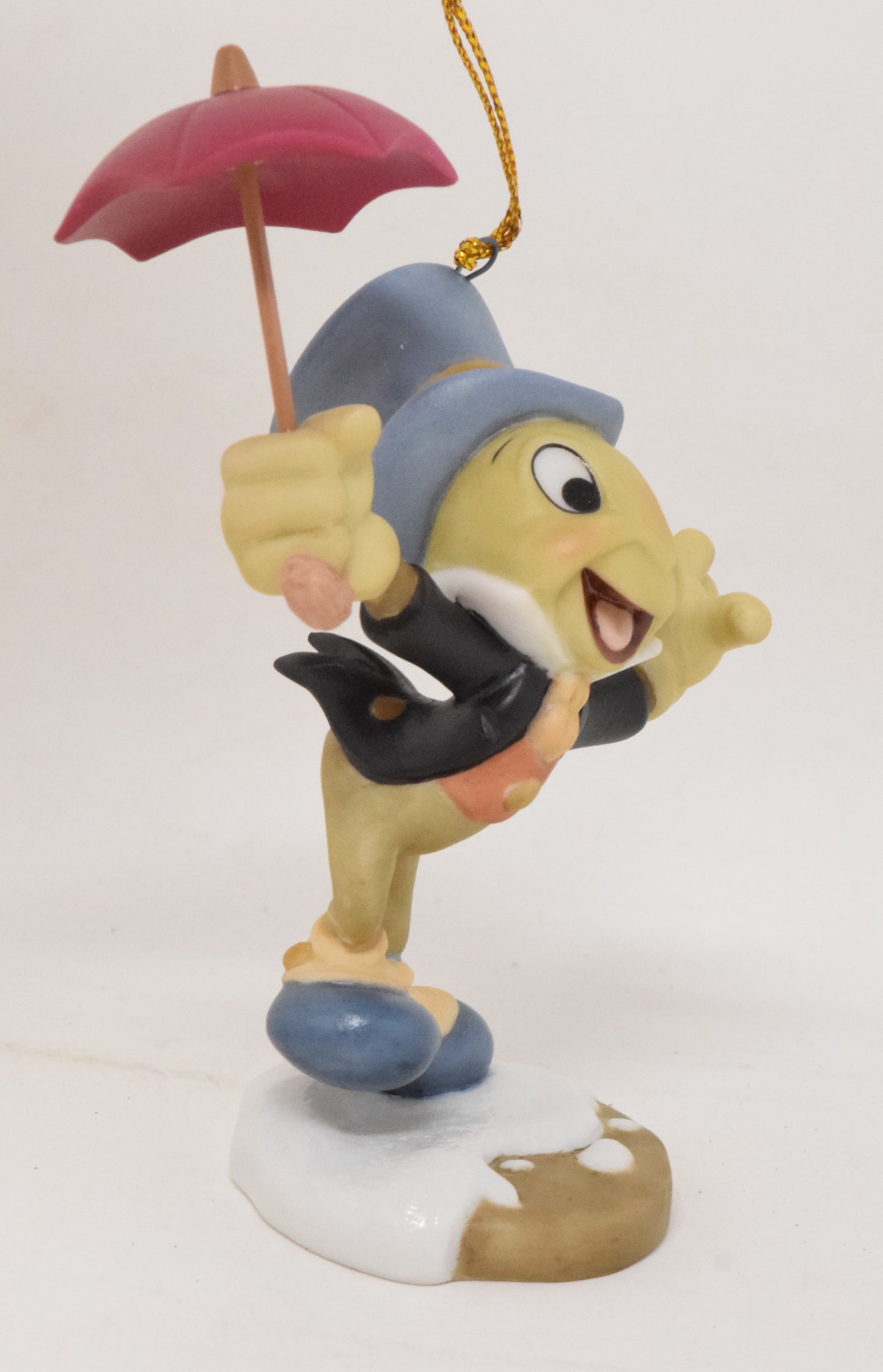 Walt Disney Collection Christmas Carol Ghost Of Past Jiminy Chricket Ornament