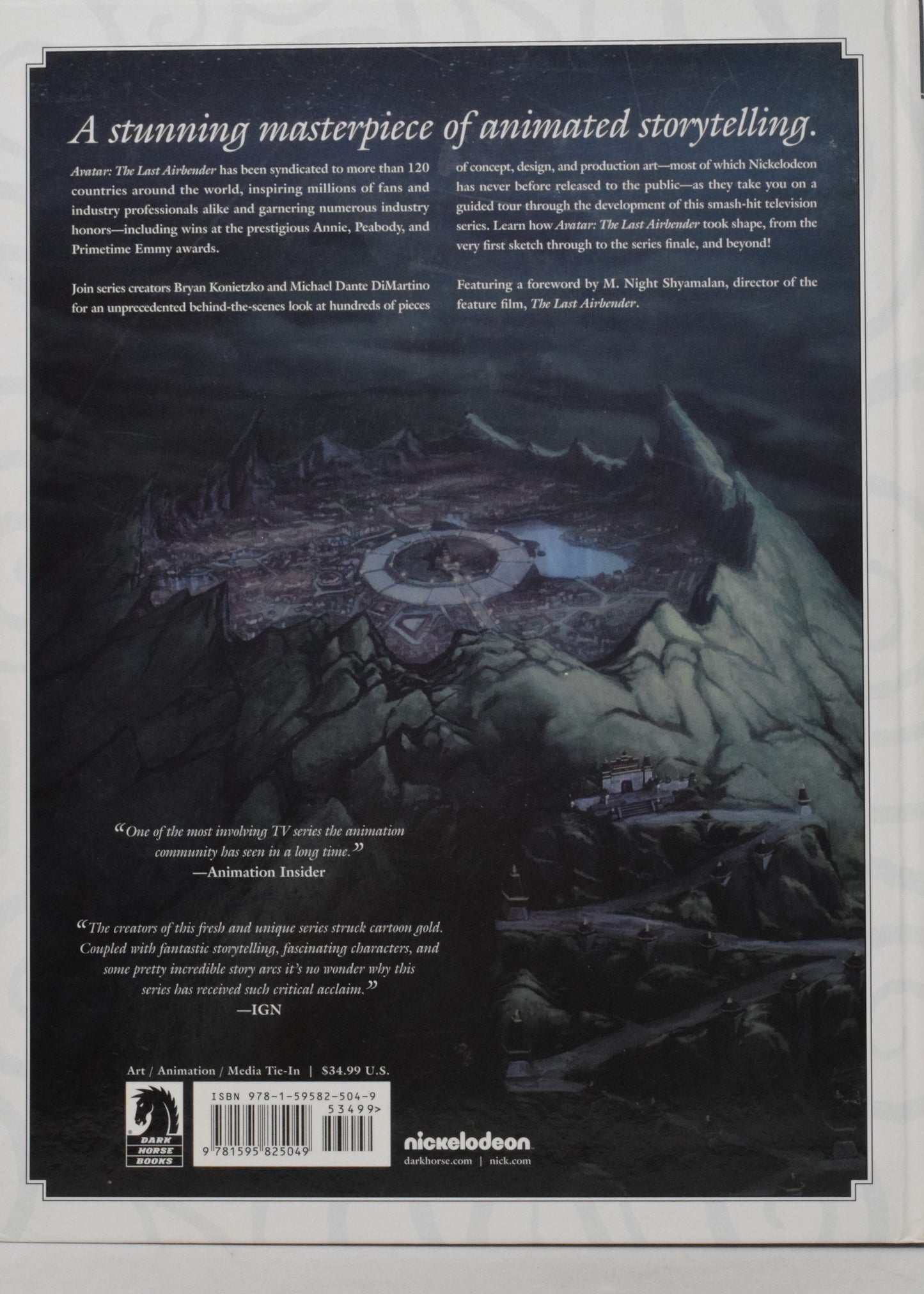 Avatar The Last Airbender Art Animated Series HC Dark Horse 2010 NM- 9.2