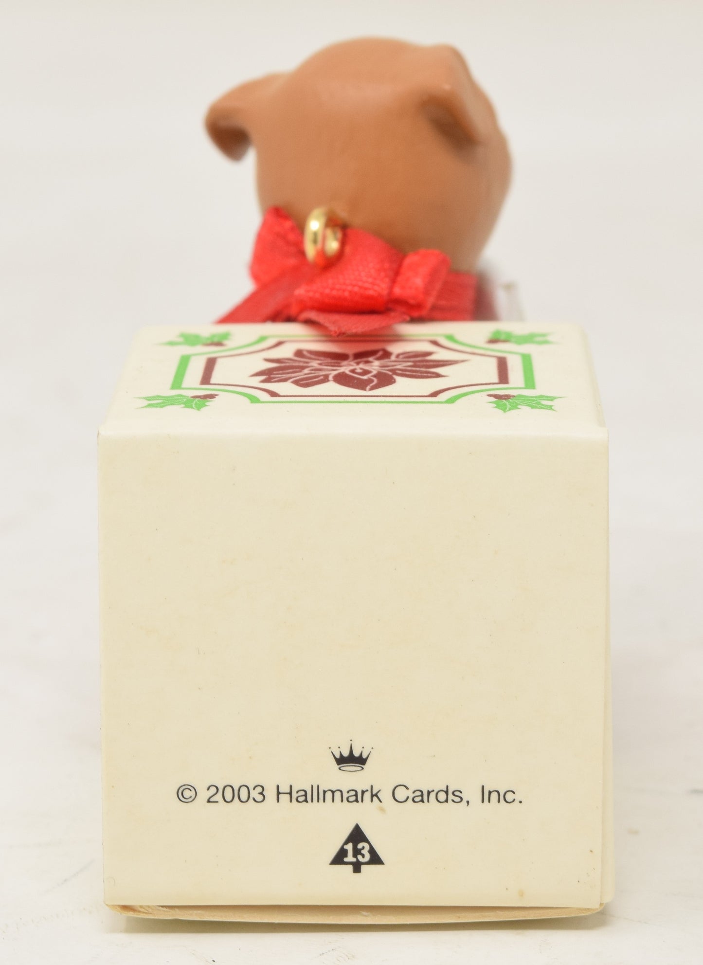 Hallmark Keepsake Ornament Puppy Love Boxer Dog Christmas Tree 2003 NIB